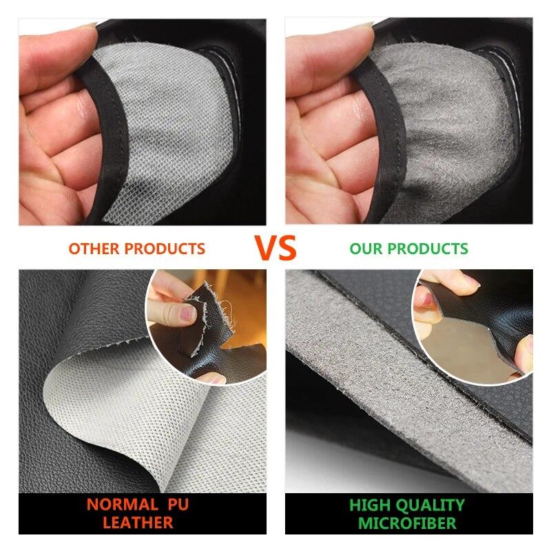 Soft Leather Armrest Cover For VW Tiguan 2014 2015 2016 Car Accessories Interior Center Console Lid Armrest Box Cover Trim