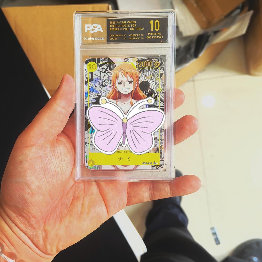 Сделай сам One Piece Самоконтроль Сбор подписей Торговая Флеш-карта Аниме Мультфильм Подарок OPGC PSA10 Коллекционная