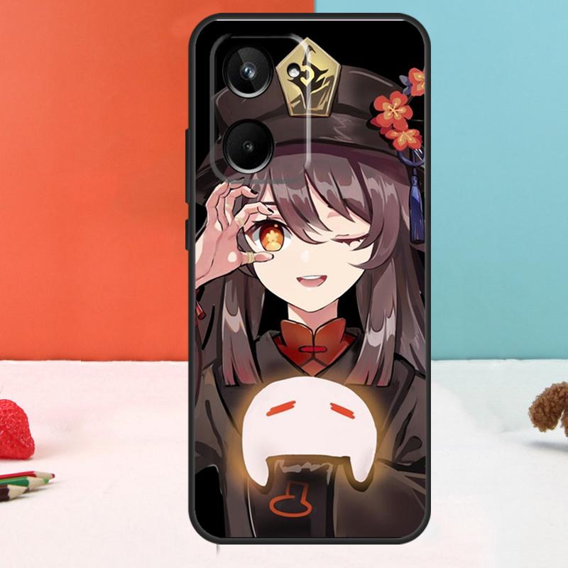 Чехол для Realme 11 12 Pro Plus 9 10 GT5 GT3 GT Neo5 C35 C31 C30 C33 C51 C53 C55 C21Y C25s с изображением Ху Тао из Genshin Impact