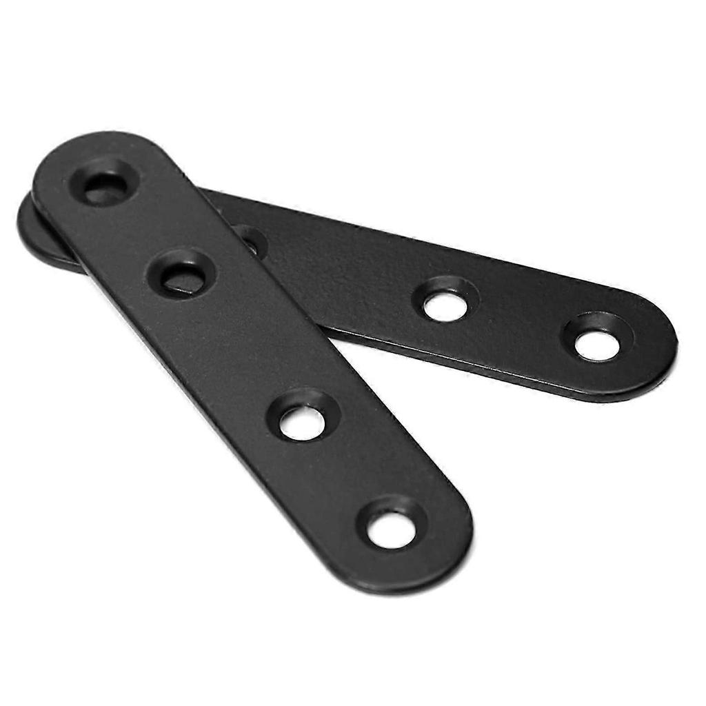 12 PCS Straight Brackets Stainless Steel Flat Metal Brackets Mending Repair Plate with Screws
