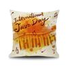 45X45CM Piano Key Wonderful Notes Decorative Pillowcase Car Sofa Art Piece Office Seat Cushion Cover Home Decoration