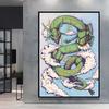 Canvas Printing Pokemon Pikachu Classic Anime Character Poster Modern Retro Style Home Room Decor Friends Gifts High Quality