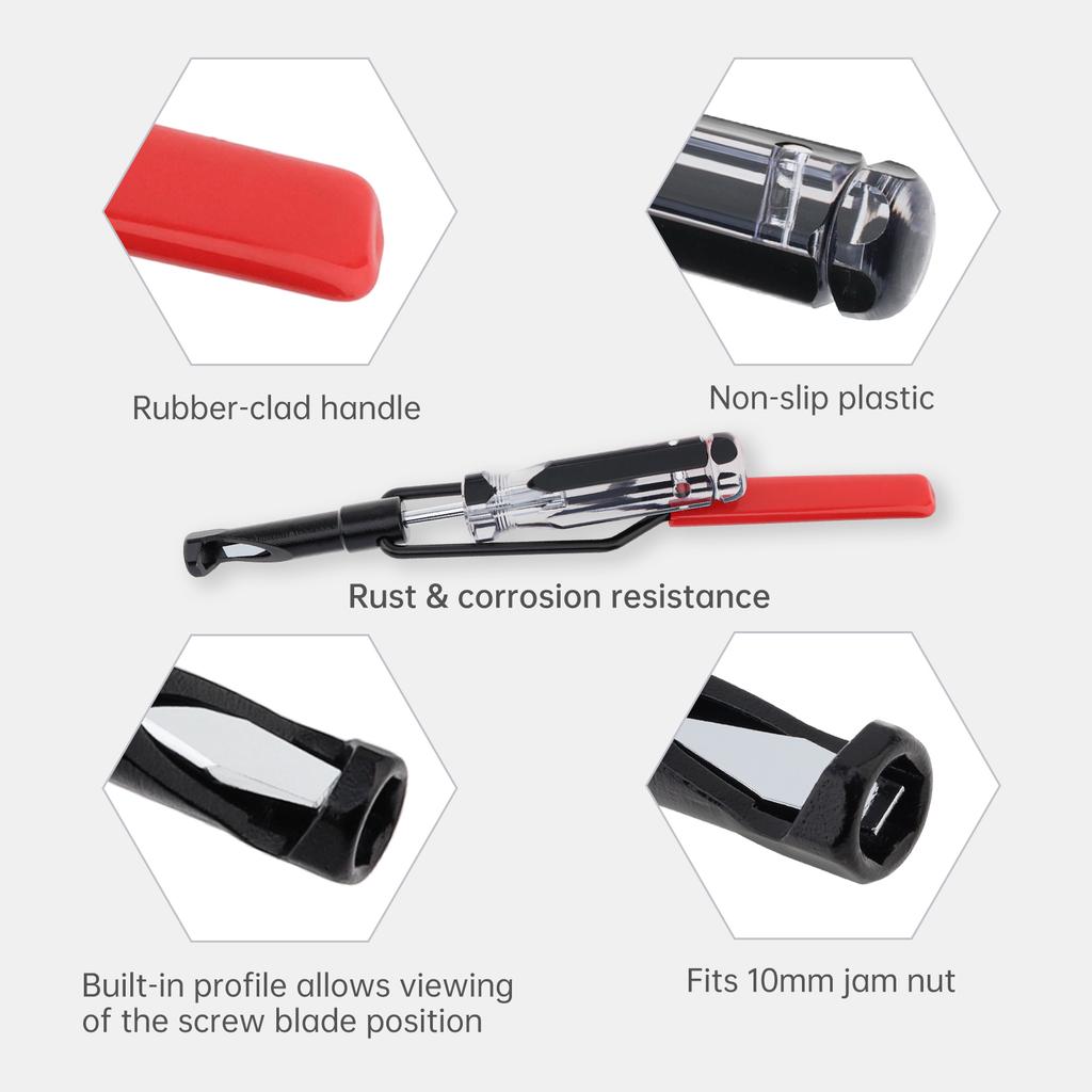 10 мм Контргайка Инструмент для регулировки клапанов Сверхпрочный Позиционирующее окно Зазор Притирка