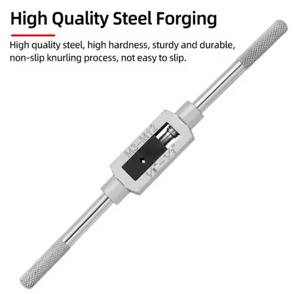 High Speed Steel Ratchet Tap Wrench Adjustable Screw Taps Tapping Tools Machine Taps