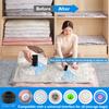 2024 Upgrade Reusable Vacuum Storage Bag With Universal Pump For Clothing Travel Vacuum Sealer Compression Bags Space Saver Bags