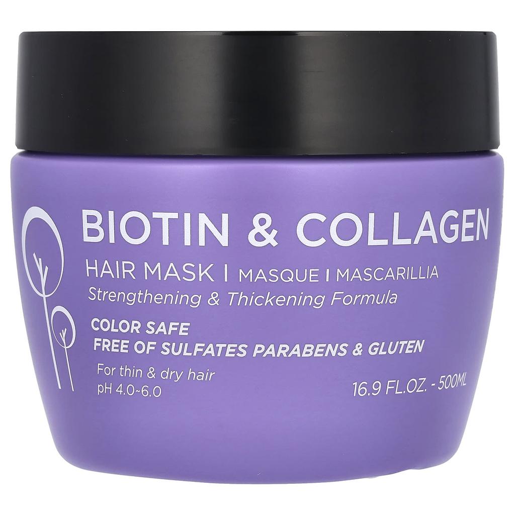 Biotin & Collagen Hair Mask, 500Ml(16.9Fl Oz)