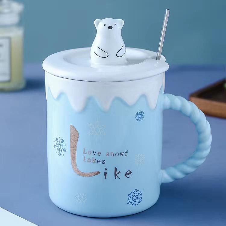 Творческая личность, кружка с белым медведем, керамическая чашка для воды, чашка для молока, чашка для кофе, чашка для сока, подарок