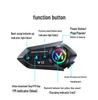 Bluetooth-гарнитура для мотоциклетного шлема Y12 с шумоподавлением, долгим временем работы, для полнолицевых и полулицевых шлемов.
