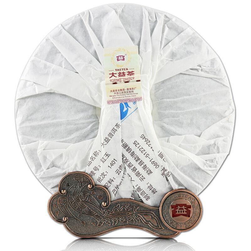 TAETEA Red Jade HongYu Menghai Dayi Pu-erh Чайный торт Спелый Пуэр Пуэр 357g/12.59oz