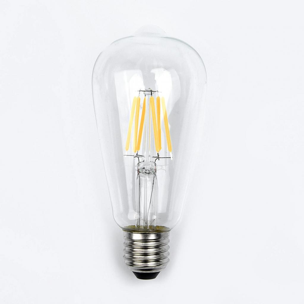 2W-8W Edison ST64 E27 Винтажная ретро винтовая светодиодная лампа накаливания