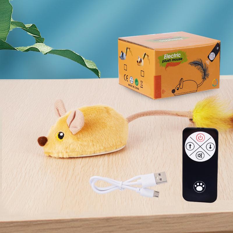 Creative Remote Control Simulated Mouse Toys Interactive Cat Toys Mouse Moving Cat Toys Funny Pet Cats Toys Pet Supplies