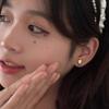Doudou Stud Earrings Women's Simple Autumn and Winter New Niche Exquisite Earrings Temperament Commuter Jewelry