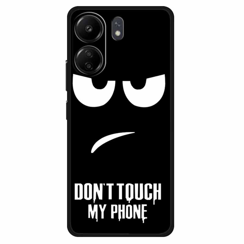 Funda For Xiaomi Poco C65 Case Soft Lion Wolf Black Shockproof Back Cover for Poco C65 C 65 Soft Case Poco C65 Cool Soft Bumper