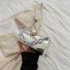 Легкая роскошная женская сумка-клатч для вечеринок, темпераментная универсальная сумка на цепочке, новая яркая сумка-цилиндр на одно плечо с цепочкой