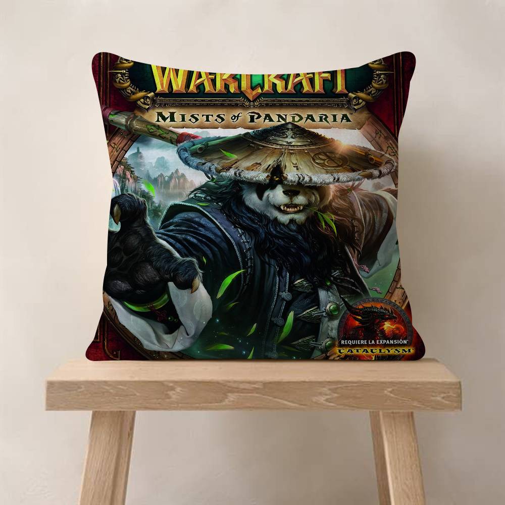 Game Wworld Of WWarcraftS Pillowcase Toon Gift Cushion Cover Bedroom Home Sofa Chair Seat Decor Pillow Case