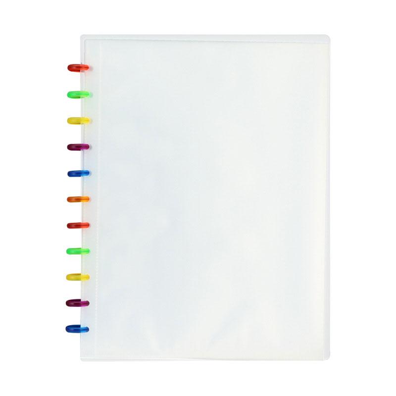 A4 A5 Erasable Loose-leaf Mushroom Folder Rainbow Mushroom Hole Data Book Planner Disc Bound Notebook Discs Journal