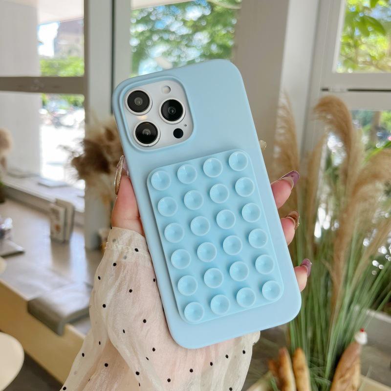 Многофункциональная силиконовая присоска - подставка для телефона и наклейка на заднюю панель