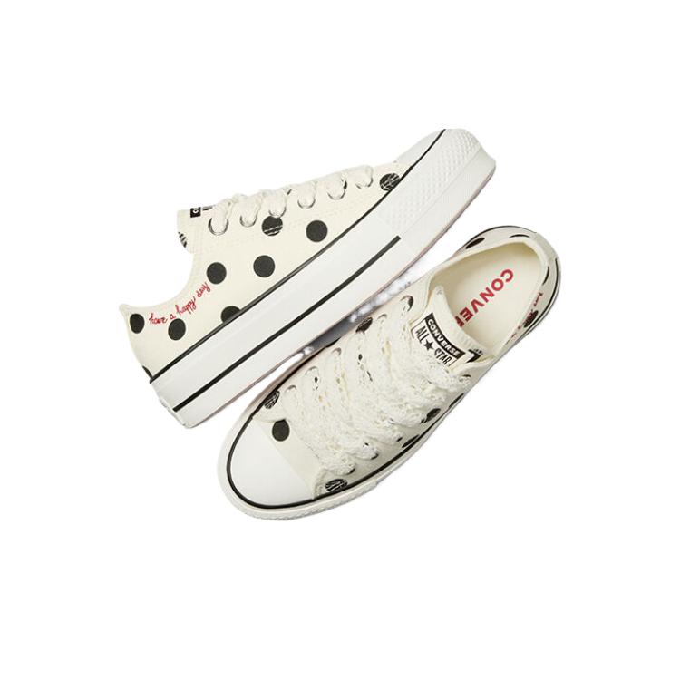Кеды Converse Chuck Taylor All Star Wmns на платформе Low 'Polka Dots' Женские A10689C