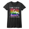 Pink Floyd Dark Side of the Moon Women's T Shirt Prism Stencil Rock Band Concert