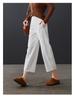 Sew design casual wide leg pants for women in spring 2026, fashionable, loose and versatile, slimming and casual cropped pants