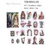 Серия 'Иллюзия Музы' Винтажный Магический Эльф Цветок Персонаж Пейзаж ПЭТ Наклейка Креативный Материал для DIY Журнала Коллаж Канцелярские Товары