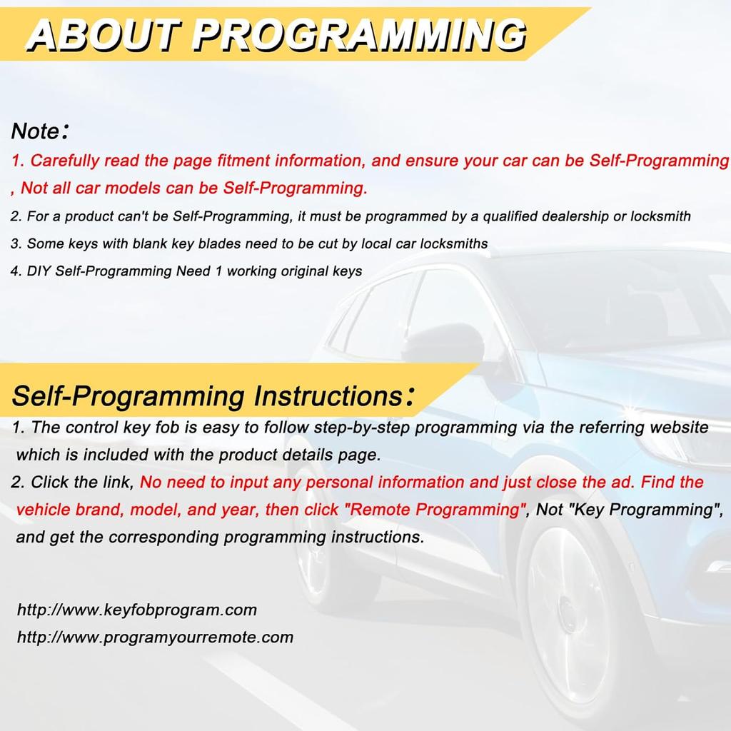 Key Fob Replacement for 2015- Chevy Suburban Tahoe/ 15-20 GMC Yukon & Yukon XL Car Keyless Entry Remote Control,HYQ1AA,6 Buttons