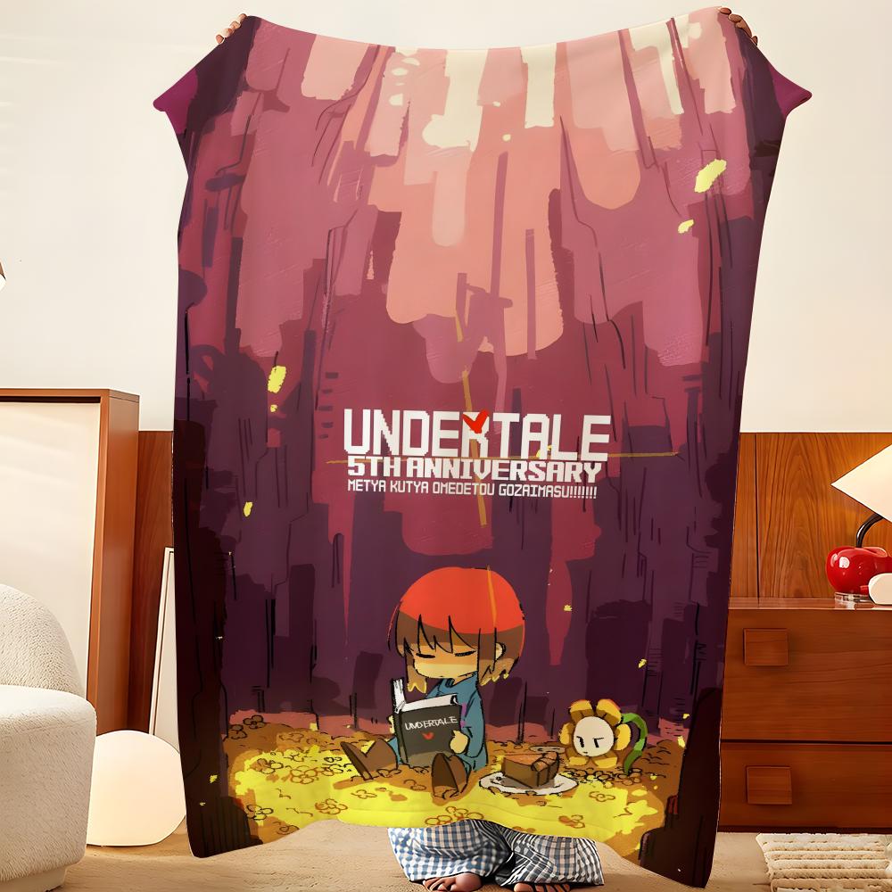 Игровое одеяло-плед U-Undertale, легкое, уютное, прочное, моющееся, милое, классное