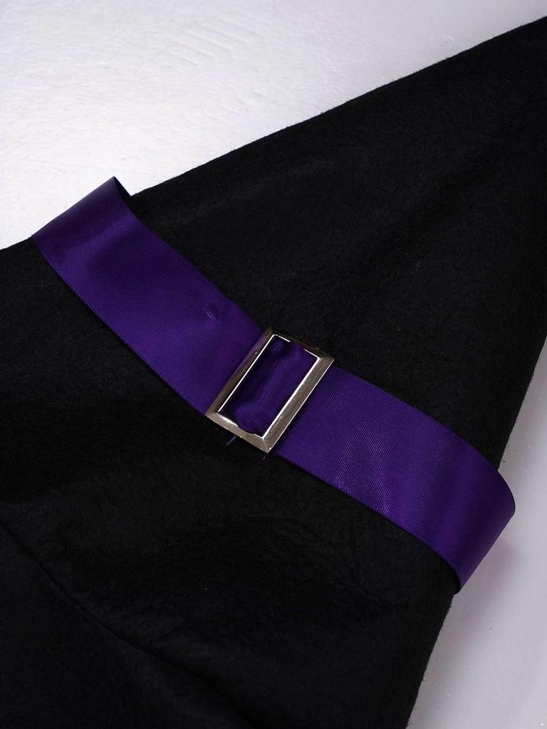 Детский костюм ведьмы для девочек, платье для косплея на Хэллоуин с остроконечной шляпой для карнавальной тематической вечеринки, нарядная одежда