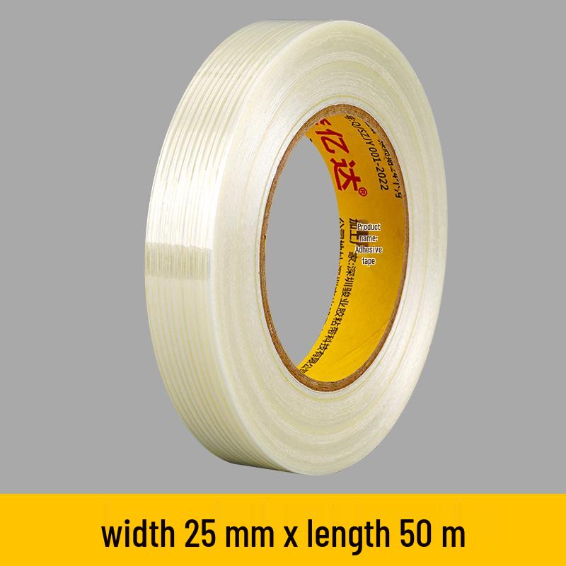 Benyida Anti-Typhoon Transparent Fiber Tape - Strong Adhesive, No Residue, Ideal for Bundling & Fixing Batteries