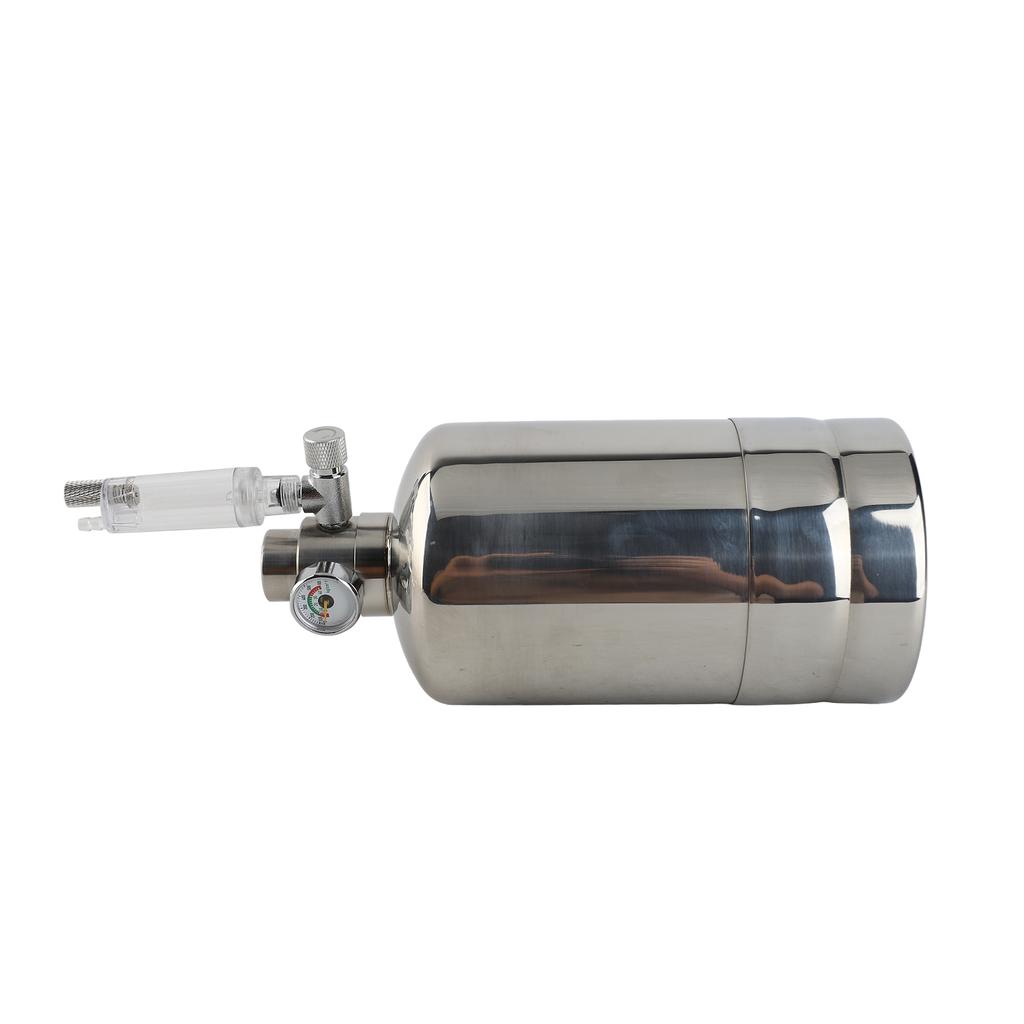 Aquarium CO2 Generator System Kit CO2 Stainless Steel Cylinder Generator System Carbon Dioxide Reactor Kit for Plants