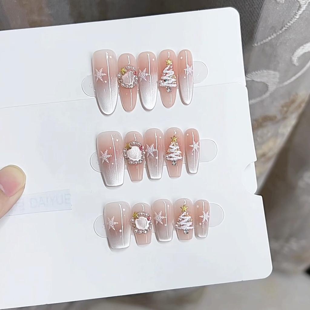 Чистые ручной работы фототерапевтические носимые замороженные готовые изделия многоразовые наклейки для нейл-арта