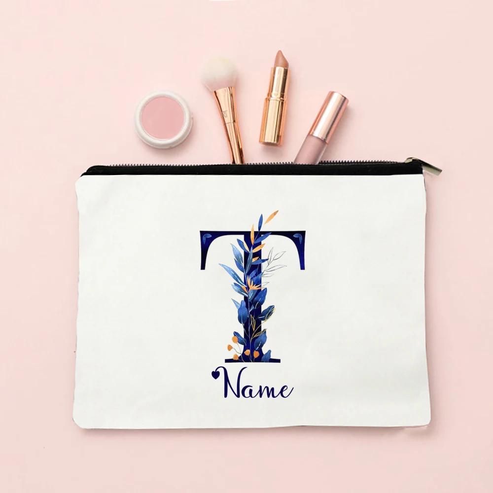 Makeup Bag Personalized Bridesmaid Wedding Makeup Box Gift Female Organizer Travel Toilet Wash Wallet
