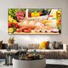 Vegetable Bread Fruit Kitchen Canvas Painting Posters and Prints Wall Art Pictures Cuadros Restaurant Home Decor No Frame