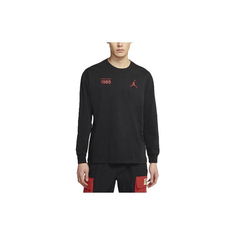 Jordan T Shirts Men's Black Crew Neck Moderate Straight Fit DM3544-010