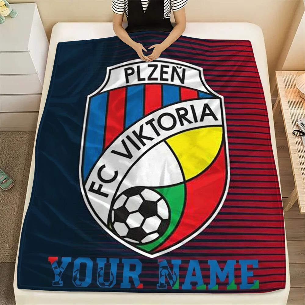 1PC Fc Viktoria Crest Custom Name Patterned Flannel Blanket Suitable For All Seasons For Home Decor Warmth And Comfort Gifts Holiday Present