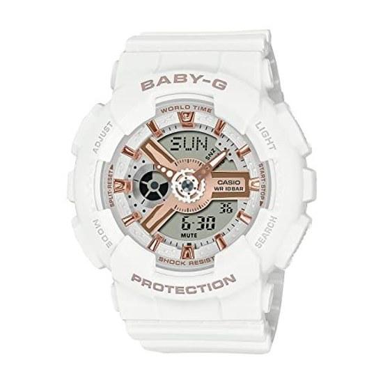 Наручные часы Casio Baby-G BA-110XRG-7AJF Женские Белые Розовое Золото
