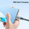1м/2м/3м USB3.2 Кабель 10 Гбит/с 60 Вт Быстрая Зарядка USB a на Type C Шнур Гибкий Плоский Дизайн Линии Удлинитель Ноутбук Мобильный Телефон