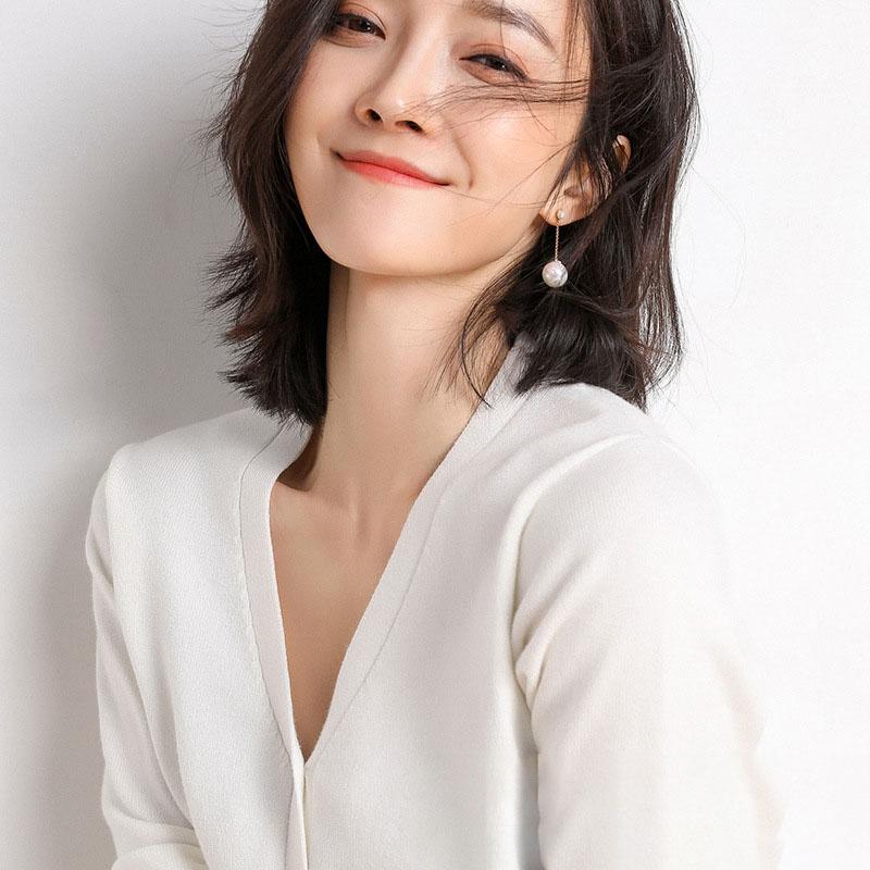 Женский свитер, однотонный вязаный кардиган с v-образным вырезом на пуговицах и длинными рукавами, верхнее пальто, теплое, большие размеры, большие размеры