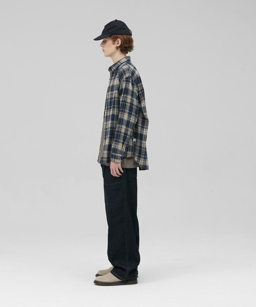 STENDS [M~4Xl] All Day Basic Check Shirt_St-08 (Navy)