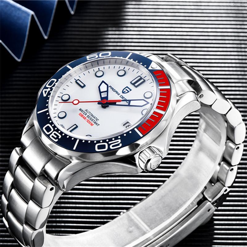 PAGANI DESIGN New Japan 8215 Men Watch Automatic Luxury Brand Military Command Mechanical Men watch Sports Waterproof Watch 007