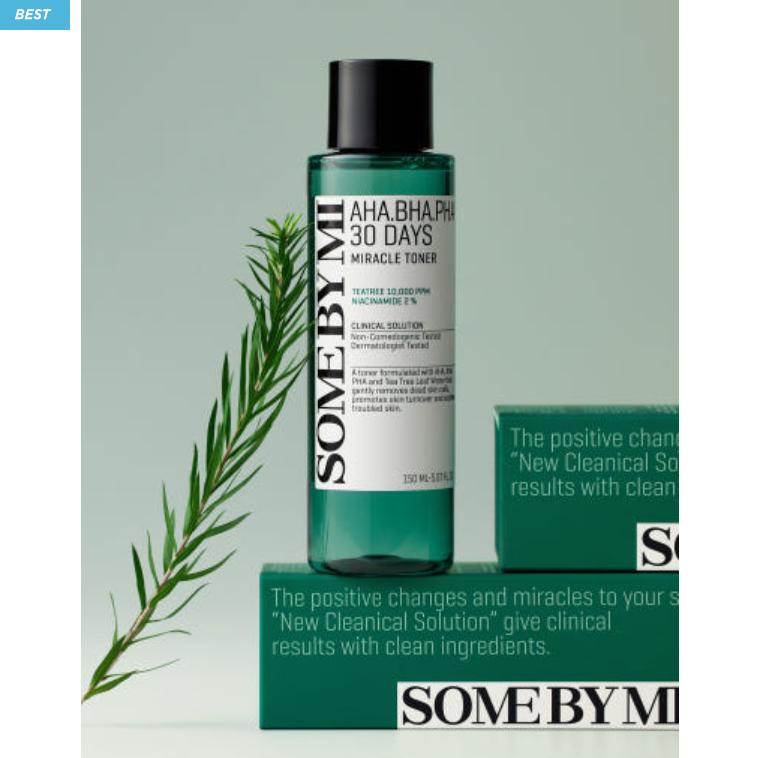 SOME BY MI AHA BHA PHA 30 Days Miracle Toner 30 мл | Отшелушивающий тоник в дорожном формате
