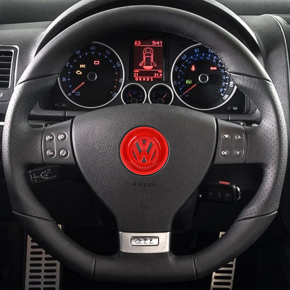 Для VOLKSWAGEN VW ABS Декоративное кольцо-накладка на руль автомобиля Наклейка-крышка Для Volkswagen Vw Tiguan Jetta Mk6 Scirocco Polo 6R