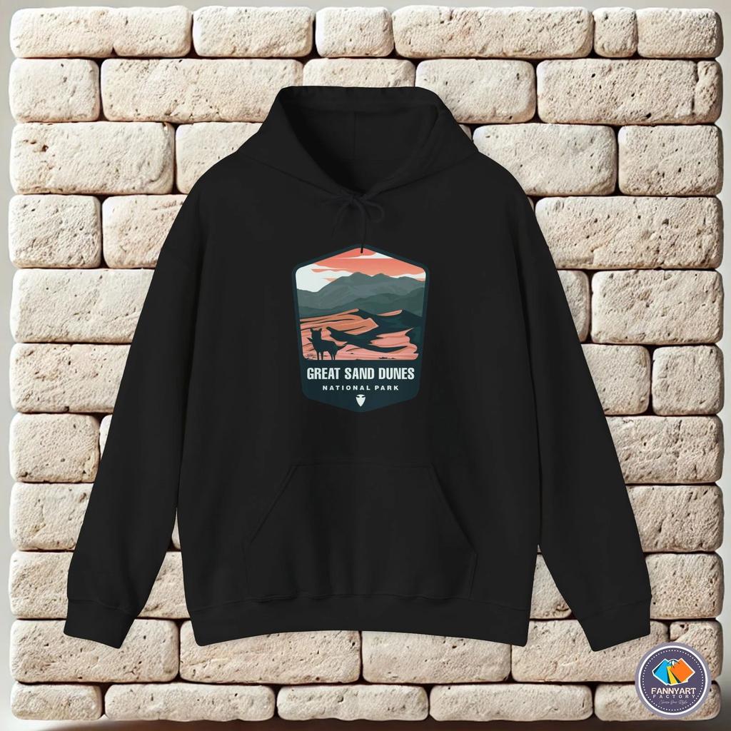 hoodie-Casual Pullover Sweatshirt Great Sand Dunes National Park