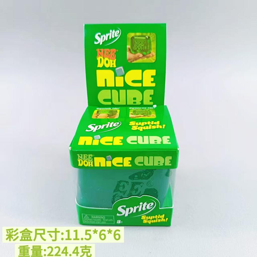 Сквиш-игрушка «Кубик льда» для снятия стресса, 5,5 см, вкус Кола Спрайт, Солодовый сахар, Сквиш-игрушка, Гаджет для снятия напряжения для детей и взрослых, Креативная новинка
