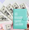100 Money Saving Challenge Envelopes with Cash Envelope Binder Budget Book Binder Savings System to Save $5050 Visual Interactive 100 Day Savings