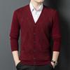 Men's V-Neck Pure Wool Business Casual Sweater