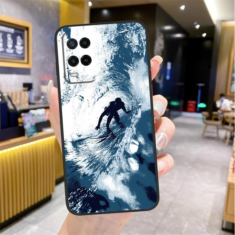 Чехол-подставка Surfer Surf Hang Loose Shak для Oppo A74 A54 A94 A78 A98 A18 A60 A80 A40 A38 A58 A96 A76 A16 A15 A17 A57 A77 A5 Pro