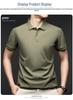 Мужская летняя хлопковая рубашка-поло, дышащий воротник, стиль Business Casual, стиль "Папа", короткий рукав