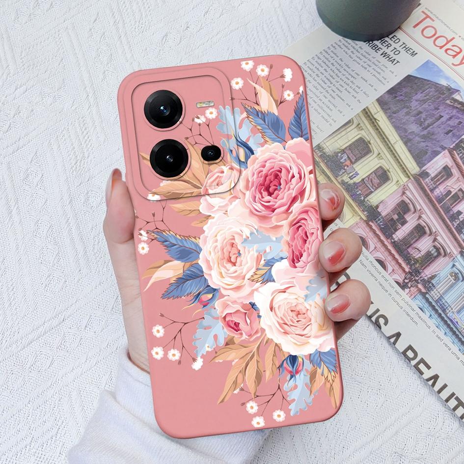 Чехол для телефона Vivo V9 V19 Neo V20SE V21E V23E V25E V27 Pro Z1 Z3 Z5X, модный защитный мягкий силиконовый чехол с цветком авокадо для Vivo, чехол для телефона, бампер