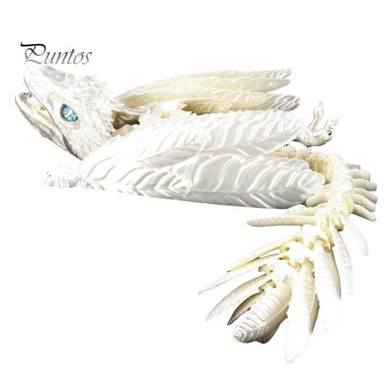 3D-печатная фигурка дракона из перьев, подвижные суставы, летающая фигурка дракона, шарнирная модель крылатого дракона, игрушка, украшение для домашнего офиса, рабочего стола, орнамент